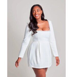 ODD MUSE The Ultimate Muse Pearl Mini Dress Size Large White NWT